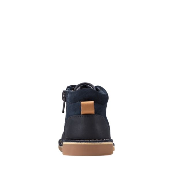Clarks Boys Comet Radar Toddler Casual Shoes Navy | CA-1584073